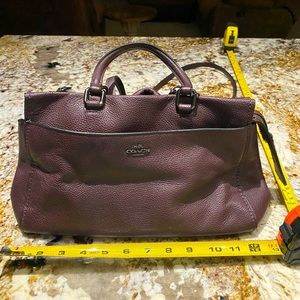 Coach brown satchel/crossbody purse.